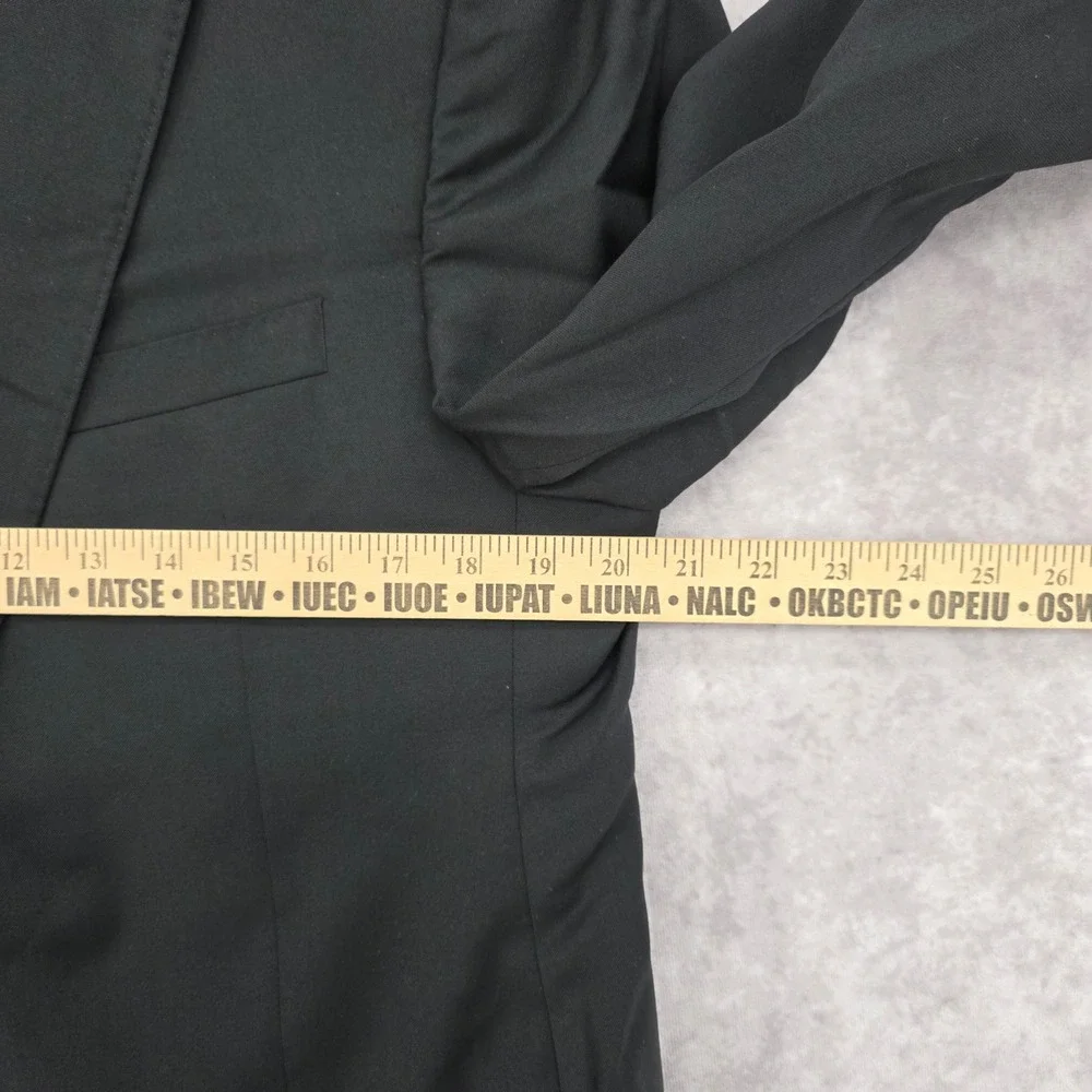 Cremieux Loro Piana Zelander Wool Blazer Sport Coat Mens 41L 35 Black 2 Button